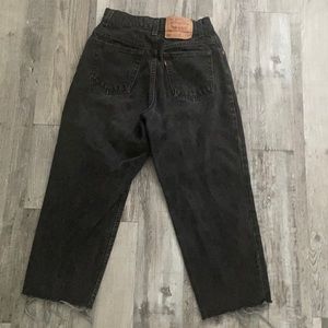 Full length picture of the back of the 501 Levi’s